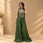 Three-Piece Jacket Style Indo-Western